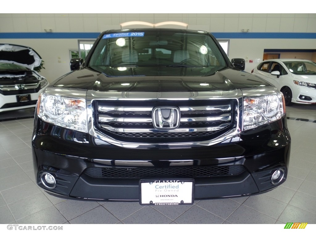 2015 Pilot EX 4WD - Crystal Black Pearl / Gray photo #11