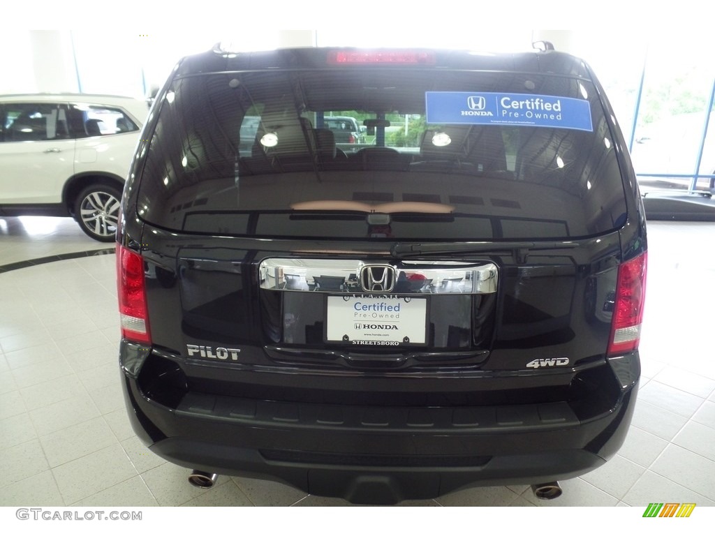 2015 Pilot EX 4WD - Crystal Black Pearl / Gray photo #12