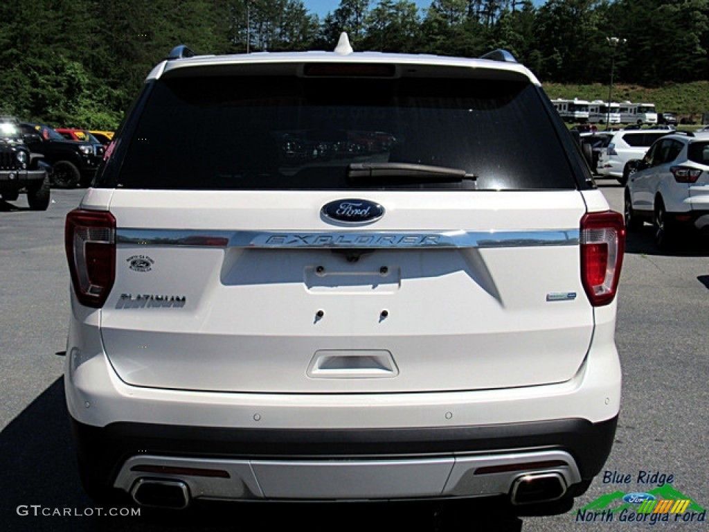 2017 Explorer Platinum 4WD - White Platinum / Ebony Black photo #4