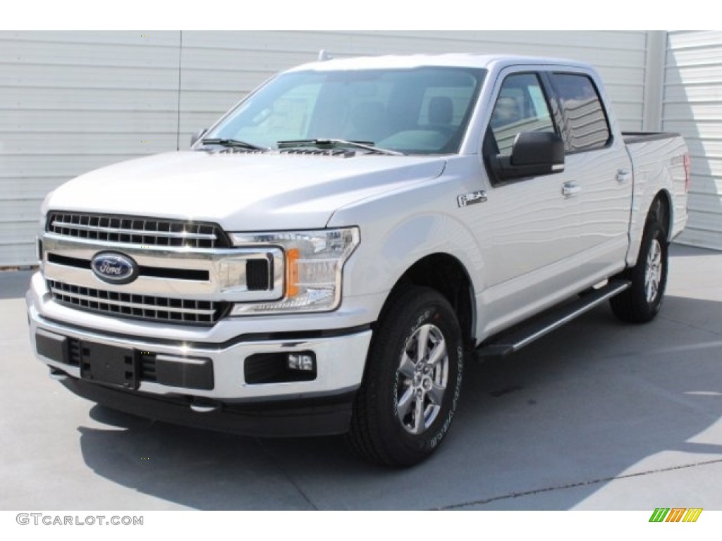 2018 F150 XLT SuperCrew 4x4 - Ingot Silver / Earth Gray photo #3