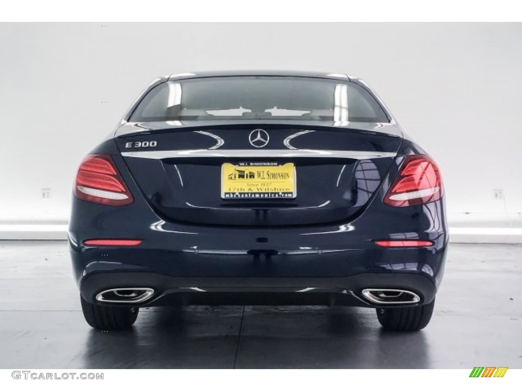 2018 E 300 Sedan - Lunar Blue Metallic / Macchiato Beige/Black photo #4