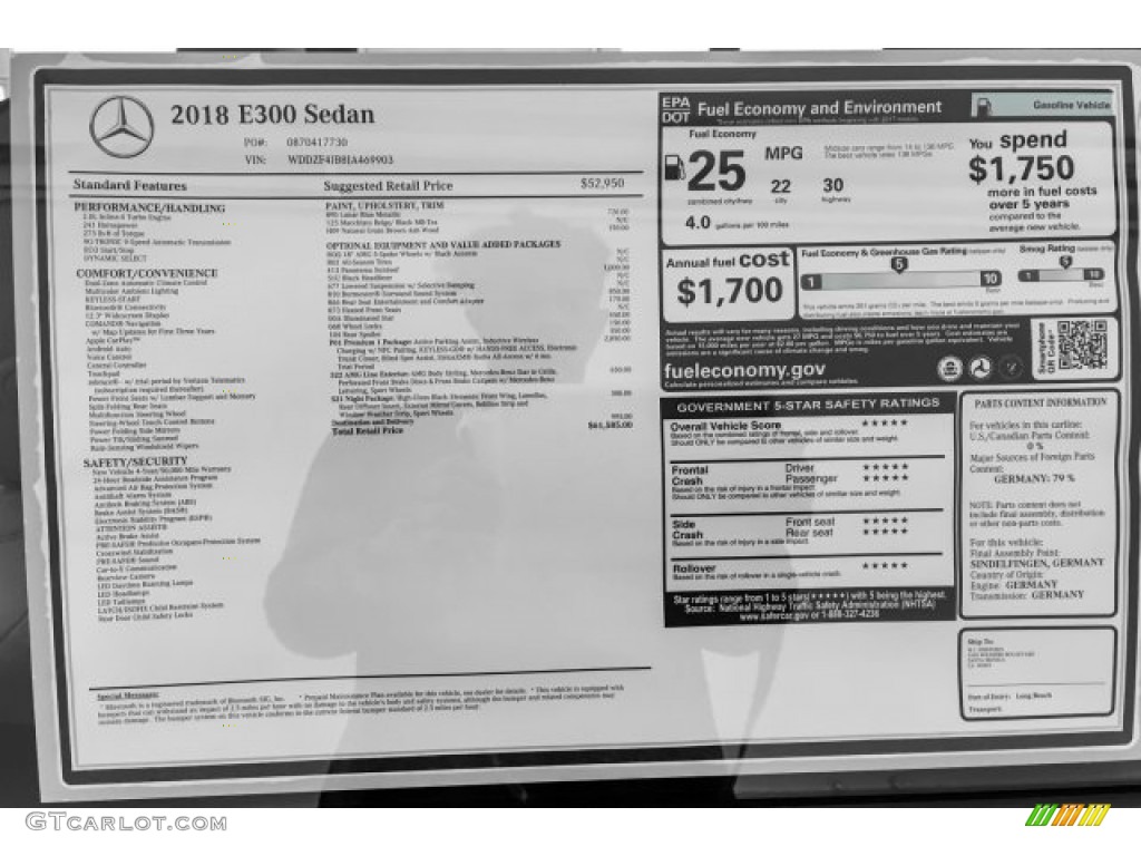 2018 E 300 Sedan - Lunar Blue Metallic / Macchiato Beige/Black photo #10