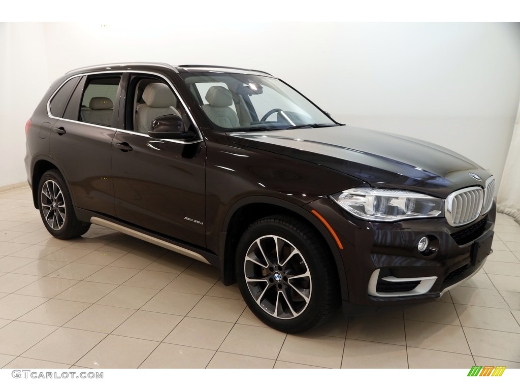 2015 X5 xDrive35d - Sparkling Brown Metallic / Ivory White photo #1