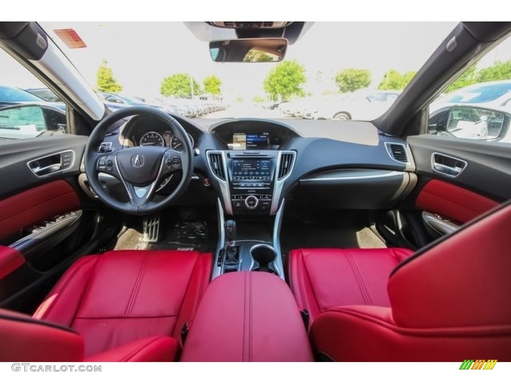 Red Interior 2019 Acura TLX A-Spec Sedan Photo #127572280