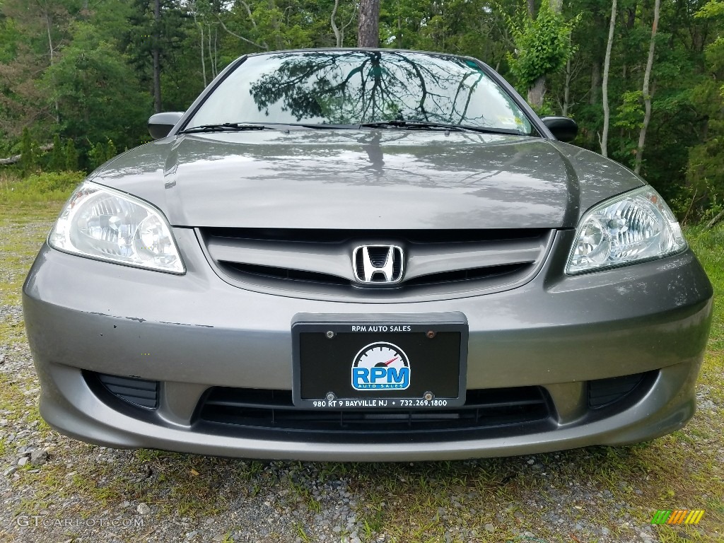 2004 Civic LX Sedan - Shoreline Mist Metallic / Ivory Beige photo #8