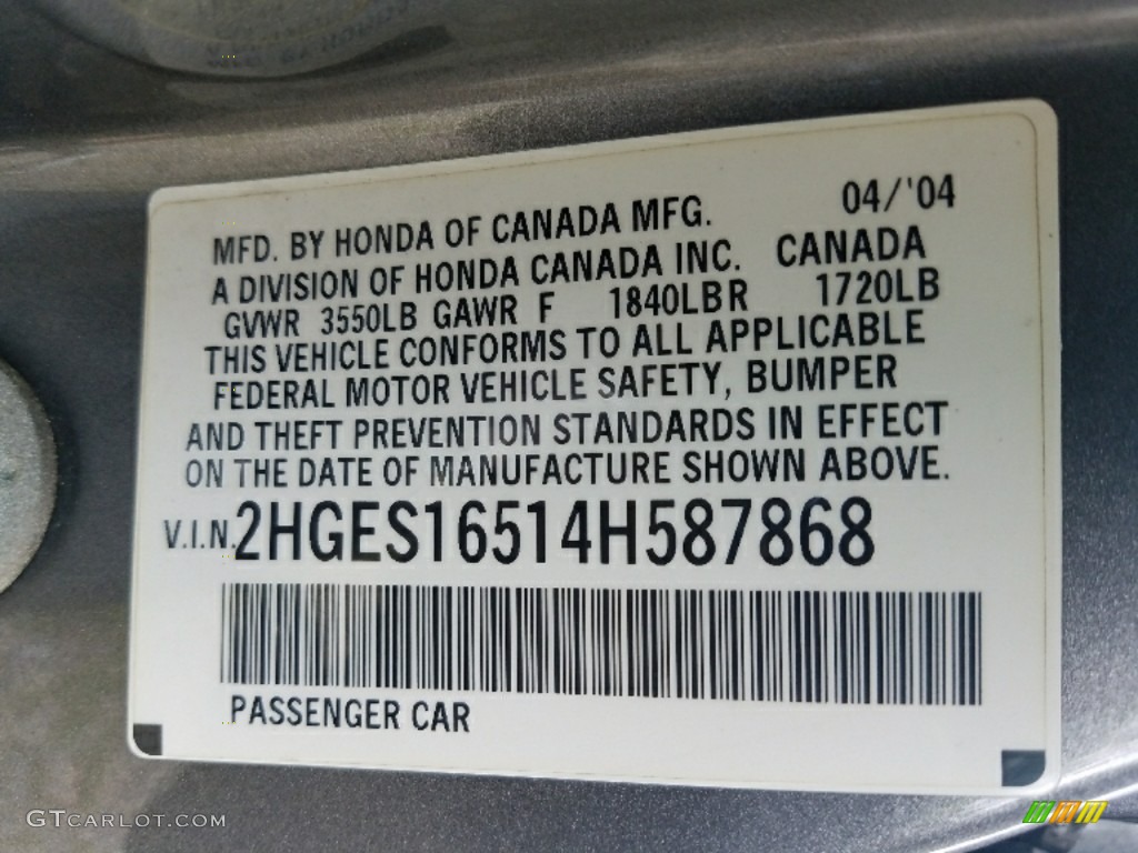 2004 Civic LX Sedan - Shoreline Mist Metallic / Ivory Beige photo #22