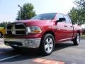 2009 Inferno Red Crystal Pearl Dodge Ram 1500 SLT Quad Cab  photo #1