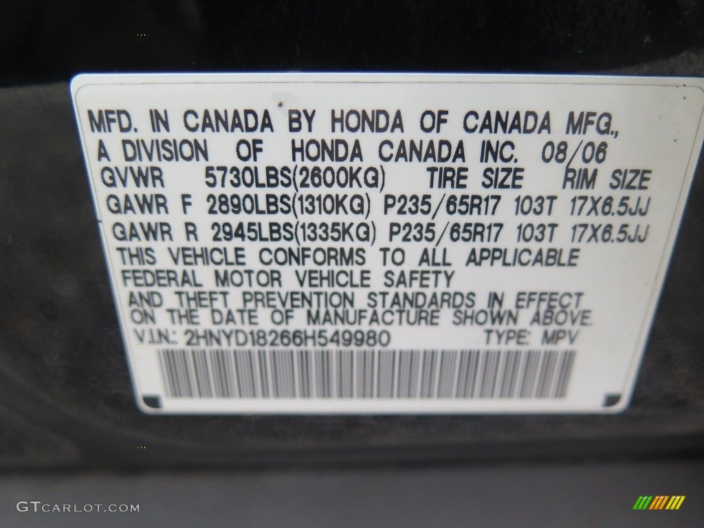 2006 MDX  - Nighthawk Black Pearl / Ebony photo #45
