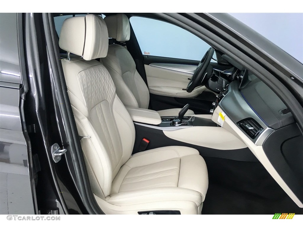 2018 5 Series M550i xDrive Sedan - Dark Graphite Metallic / Ivory White photo #2