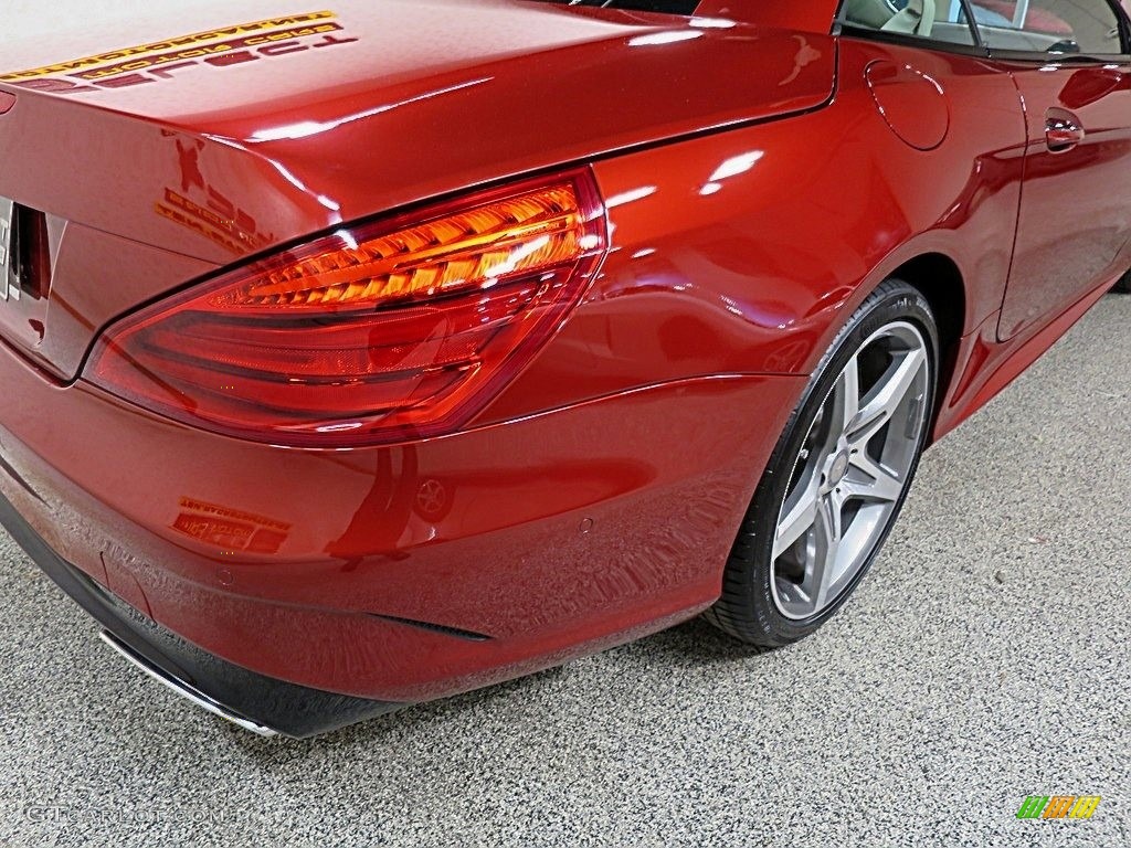 2017 SL 550 Roadster - designo Cardinal Red Metallic / Ginger Beige/Espresso Brown photo #11