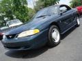 1994 Deep Forest Green Metallic Ford Mustang V6 Convertible  photo #2