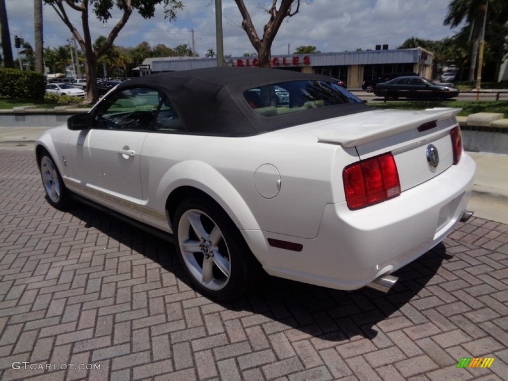 2007 Mustang V6 Premium Convertible - Performance White / Medium Parchment photo #38