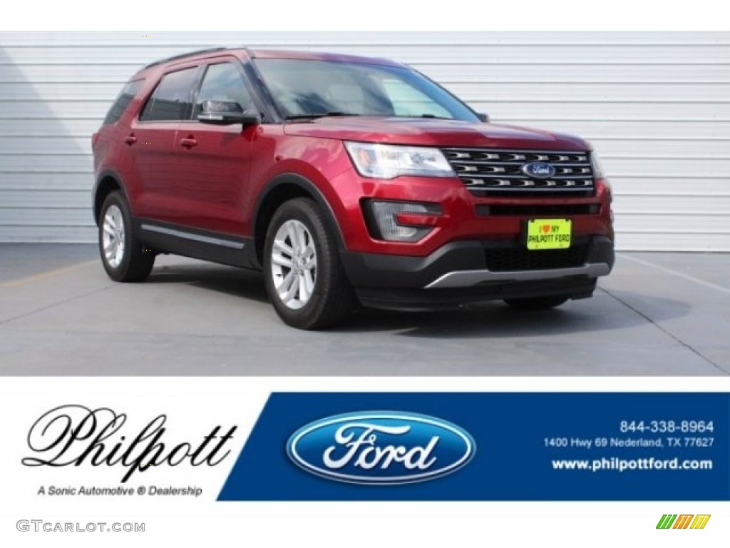 Ruby Red Metallic Tri-Coat Ford Explorer