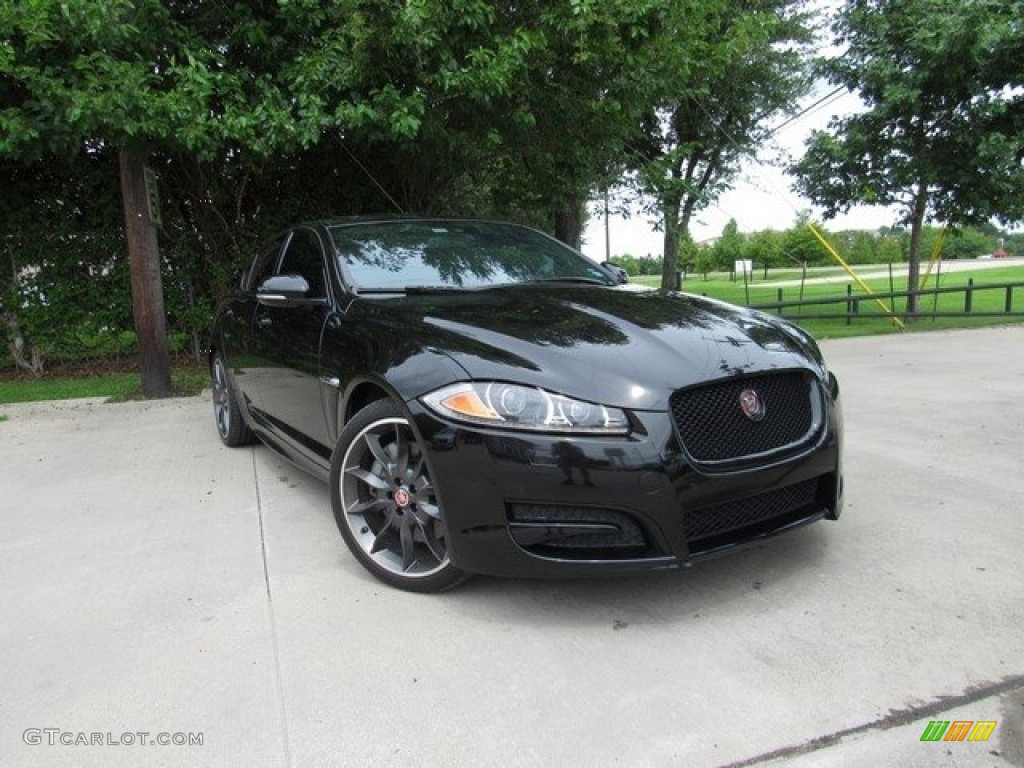 Ultimate Black Metallic Jaguar XF