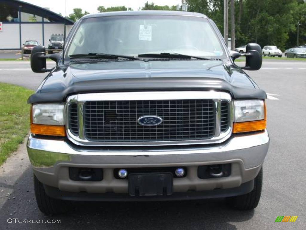 2000 Excursion Limited 4x4 - Dark Green Satin Metallic / Medium Parchment photo #3