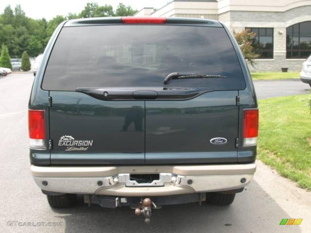 2000 Excursion Limited 4x4 - Dark Green Satin Metallic / Medium Parchment photo #5