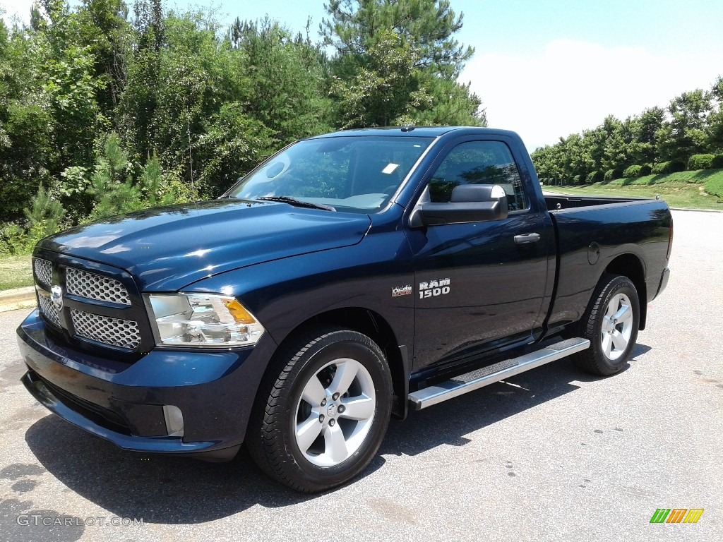 2014 1500 Express Regular Cab 4x4 - True Blue Pearl Coat / Black/Diesel Gray photo #2