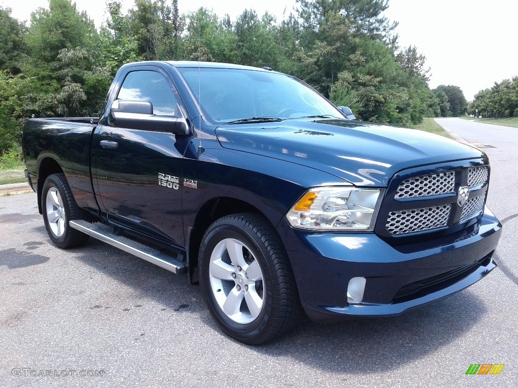 2014 1500 Express Regular Cab 4x4 - True Blue Pearl Coat / Black/Diesel Gray photo #4