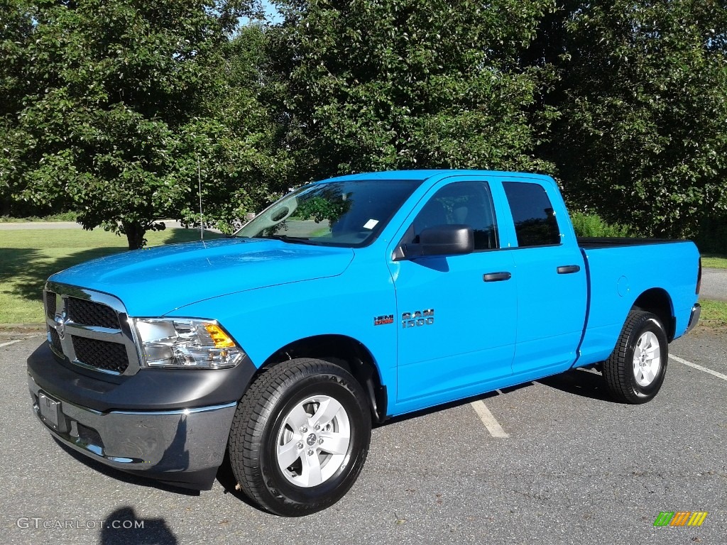 2018 1500 Tradesman Quad Cab 4x4 - Holland Blue / Black/Diesel Gray photo #2