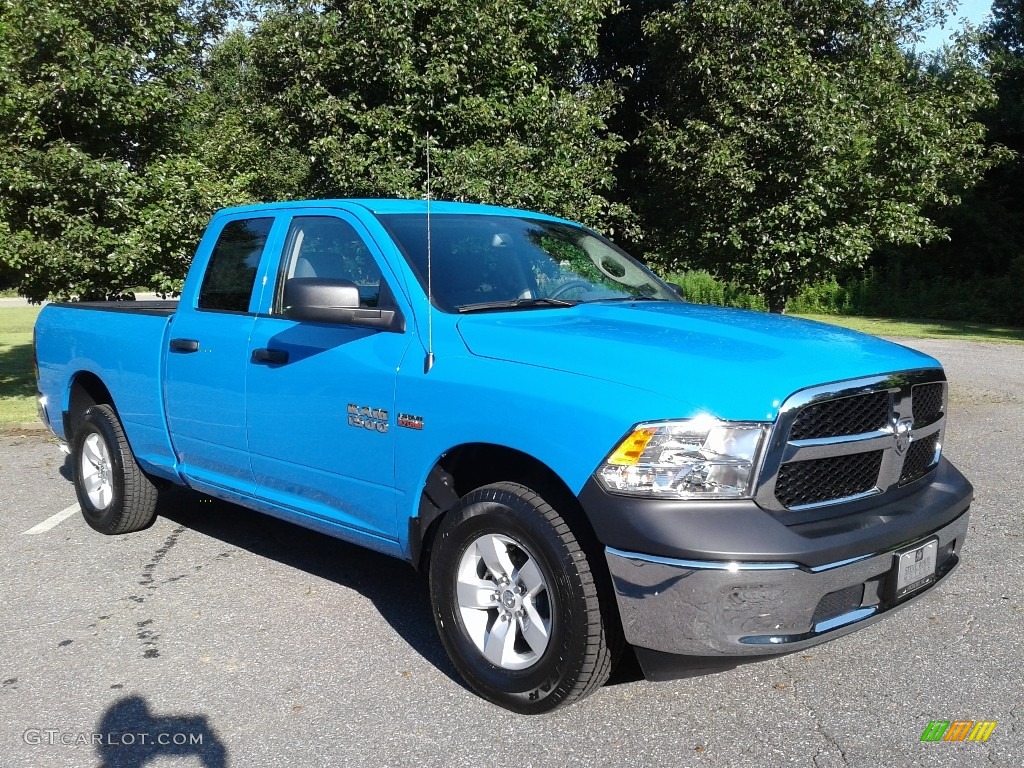 2018 1500 Tradesman Quad Cab 4x4 - Holland Blue / Black/Diesel Gray photo #4