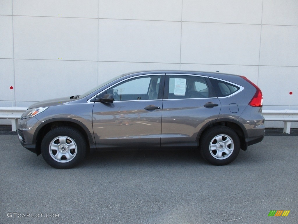 2015 CR-V LX AWD - Urban Titanium Metallic / Gray photo #2