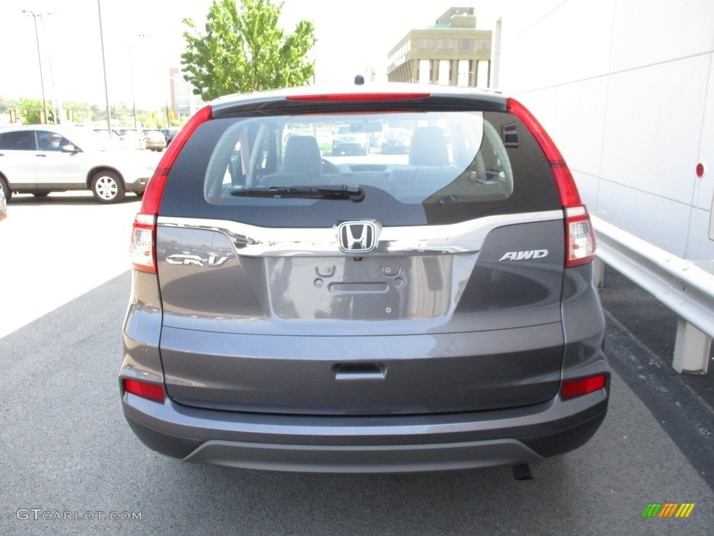 2015 CR-V LX AWD - Urban Titanium Metallic / Gray photo #4