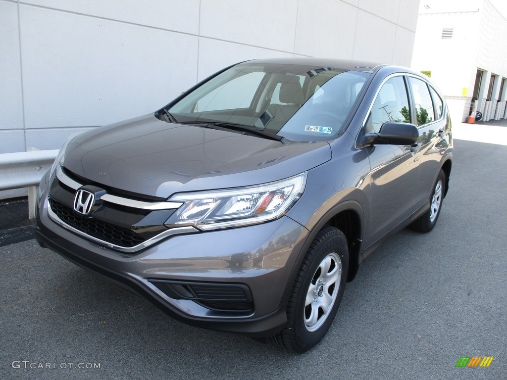 2015 CR-V LX AWD - Urban Titanium Metallic / Gray photo #9