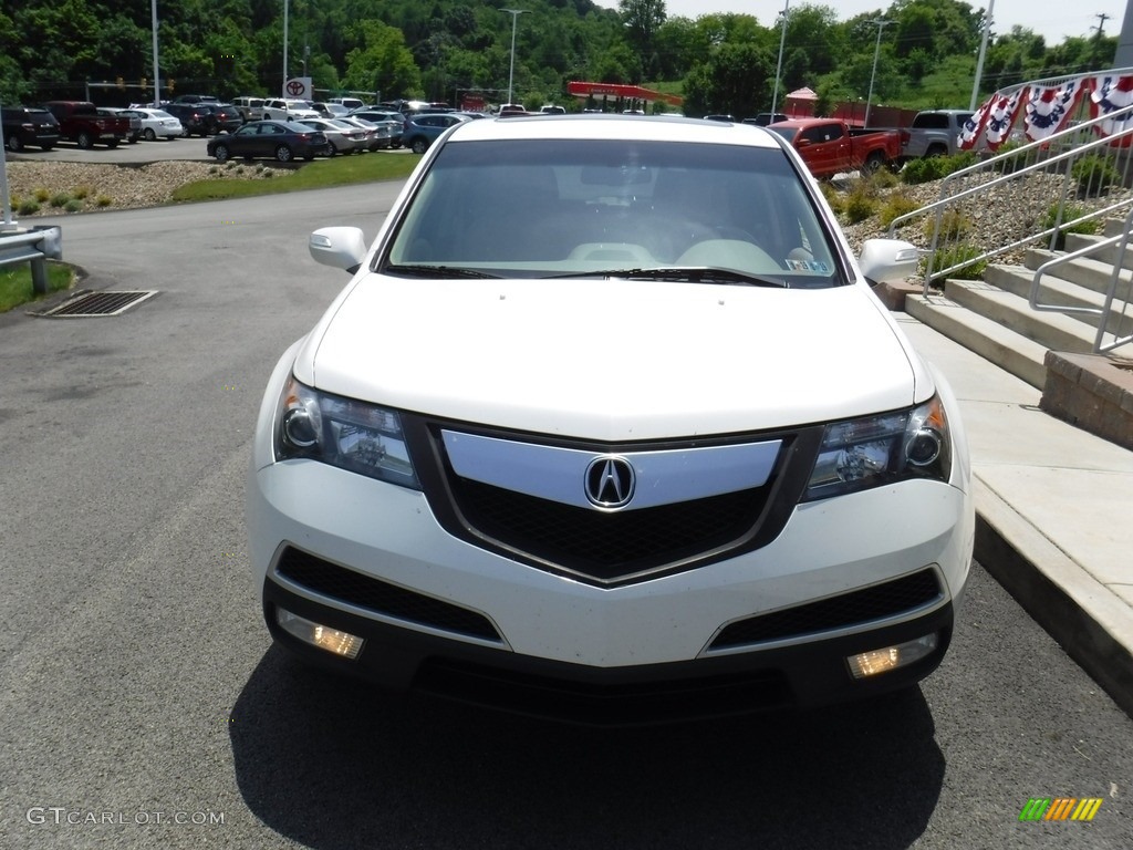 2010 MDX Technology - Aspen White Pearl / Taupe Gray photo #4