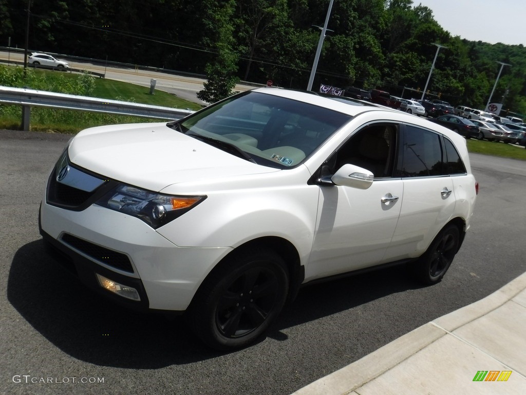 2010 MDX Technology - Aspen White Pearl / Taupe Gray photo #5