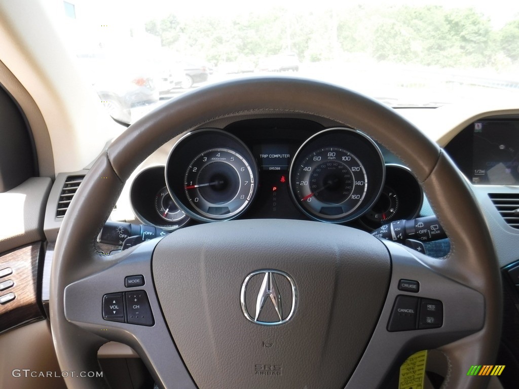 2010 MDX Technology - Aspen White Pearl / Taupe Gray photo #12