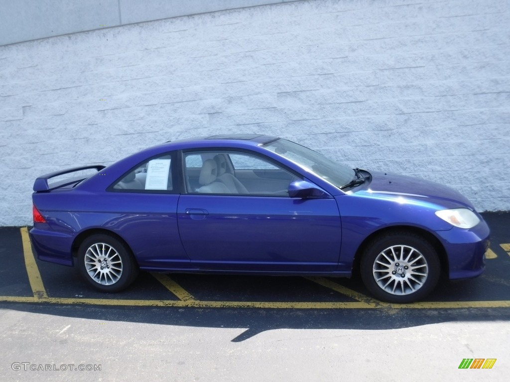 2005 Civic EX Coupe - Fiji Blue Pearl / Ivory photo #2