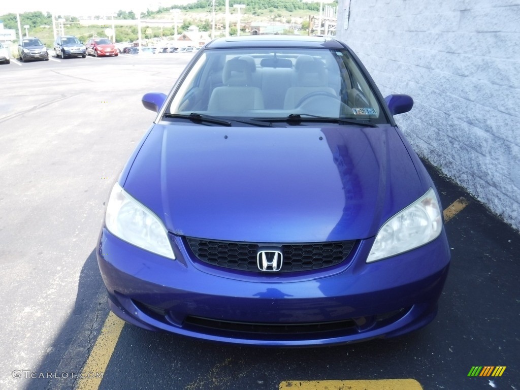 2005 Civic EX Coupe - Fiji Blue Pearl / Ivory photo #5