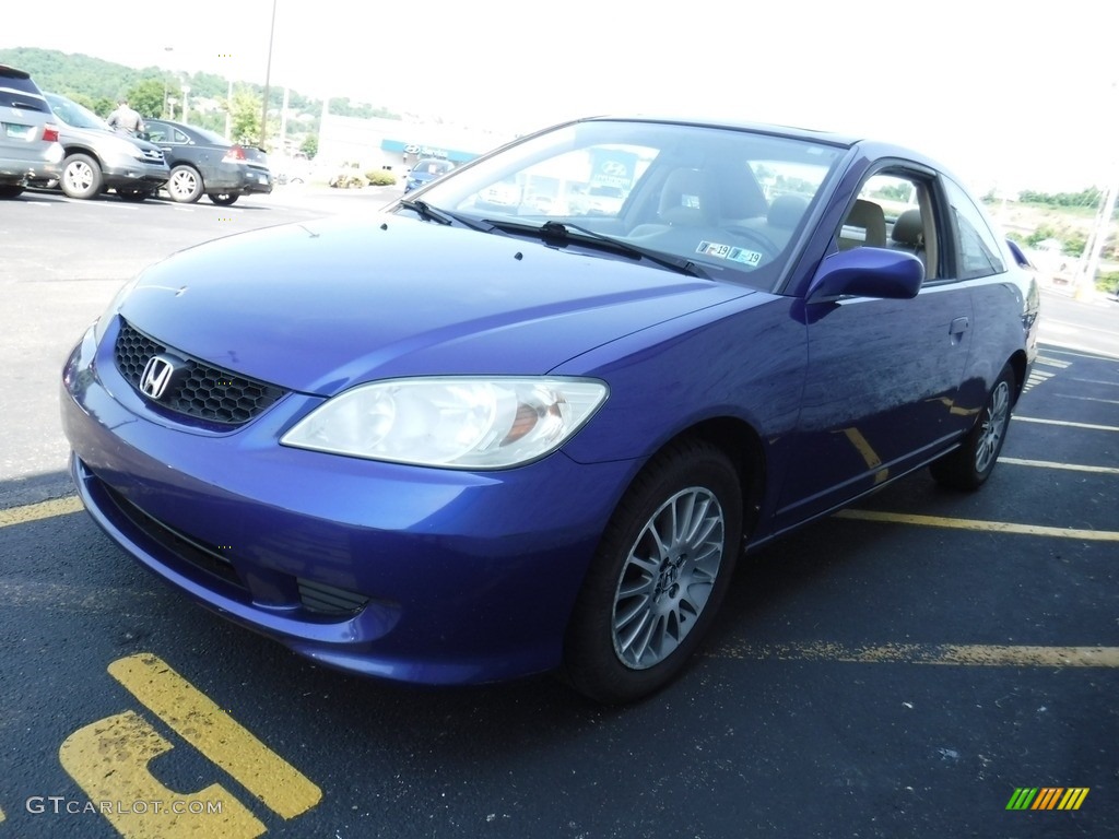 2005 Civic EX Coupe - Fiji Blue Pearl / Ivory photo #6