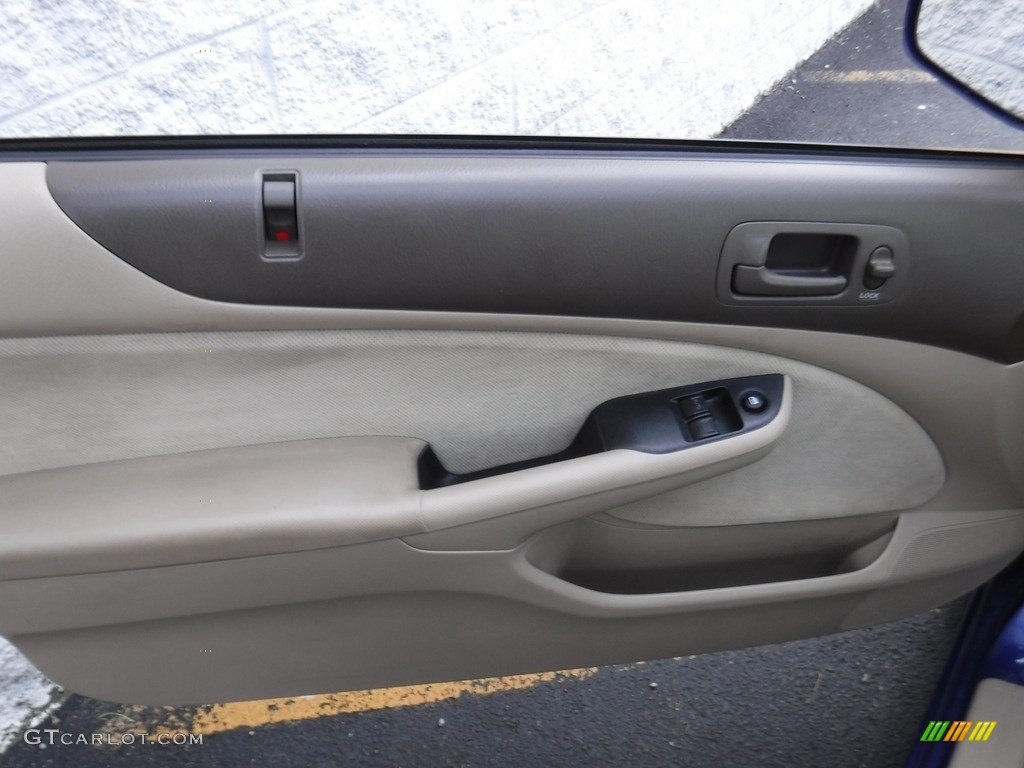 2005 Civic EX Coupe - Fiji Blue Pearl / Ivory photo #12