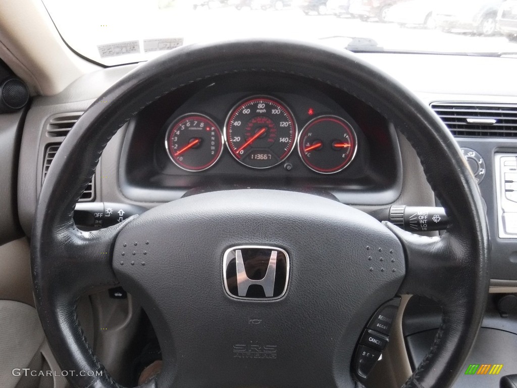 2005 Civic EX Coupe - Fiji Blue Pearl / Ivory photo #17