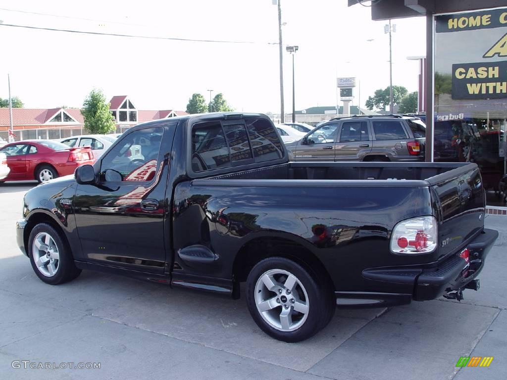 2002 F150 SVT Lightning - Black / SVT Medium Graphite photo #9