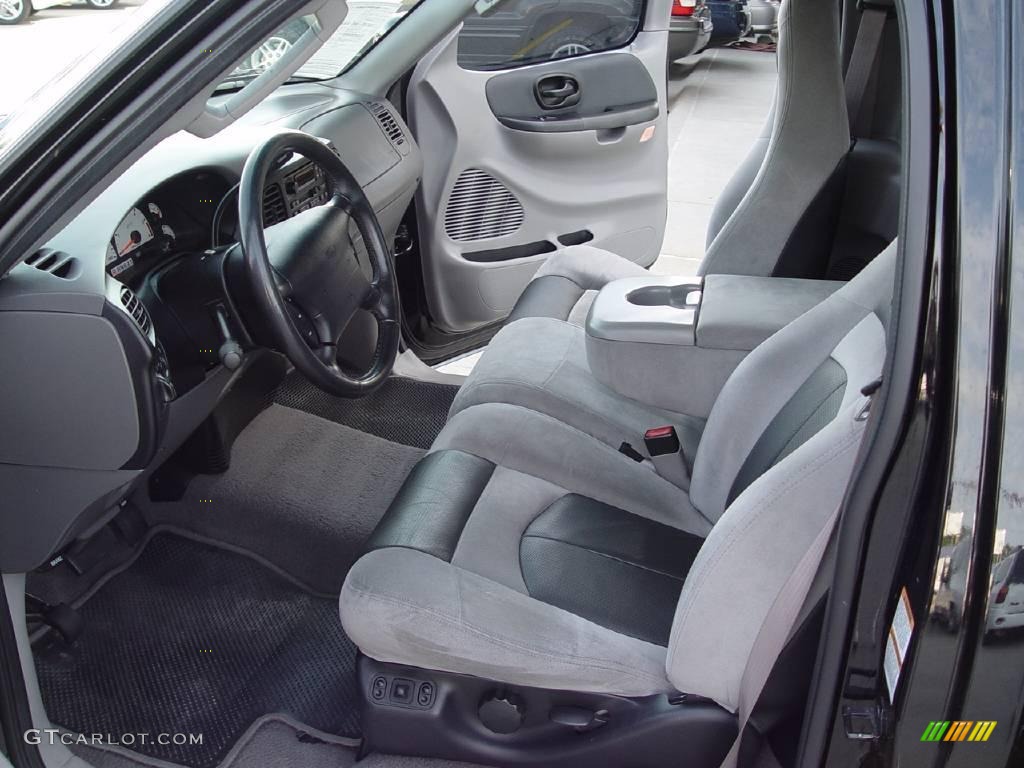 2002 F150 SVT Lightning - Black / SVT Medium Graphite photo #11
