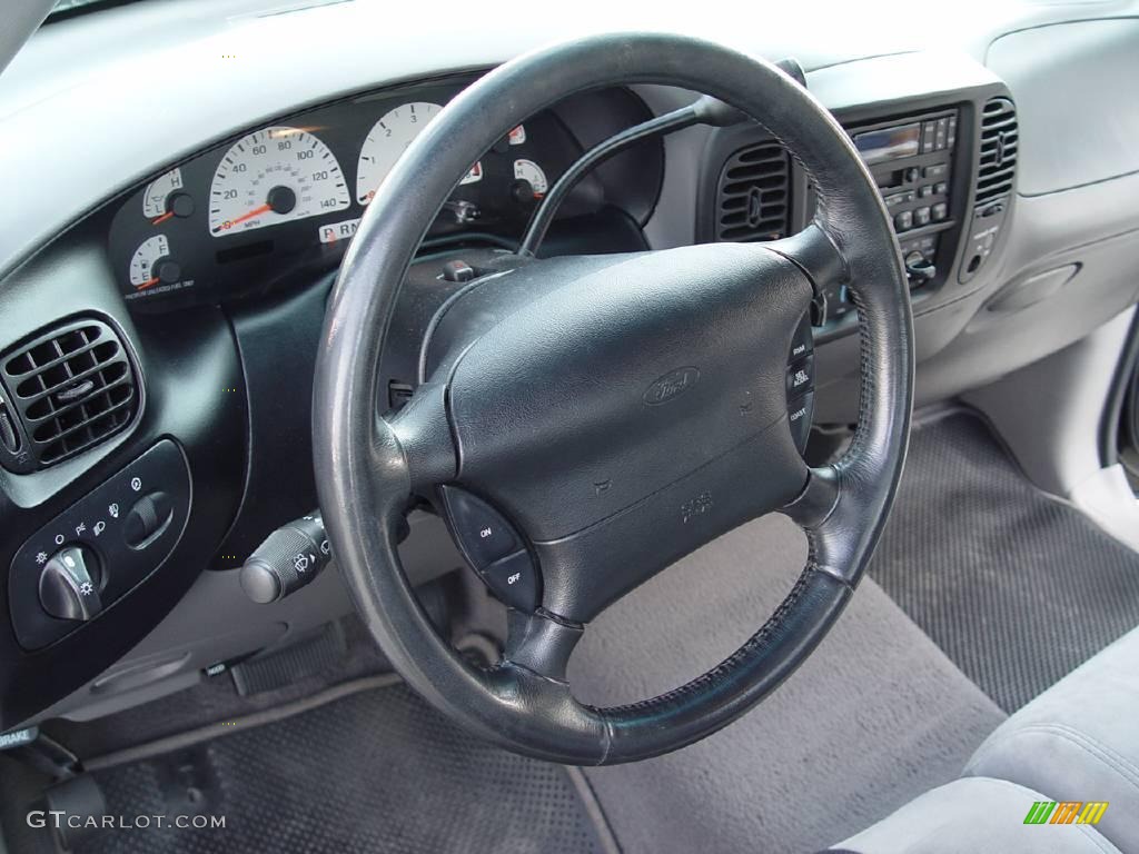 2002 F150 SVT Lightning - Black / SVT Medium Graphite photo #14