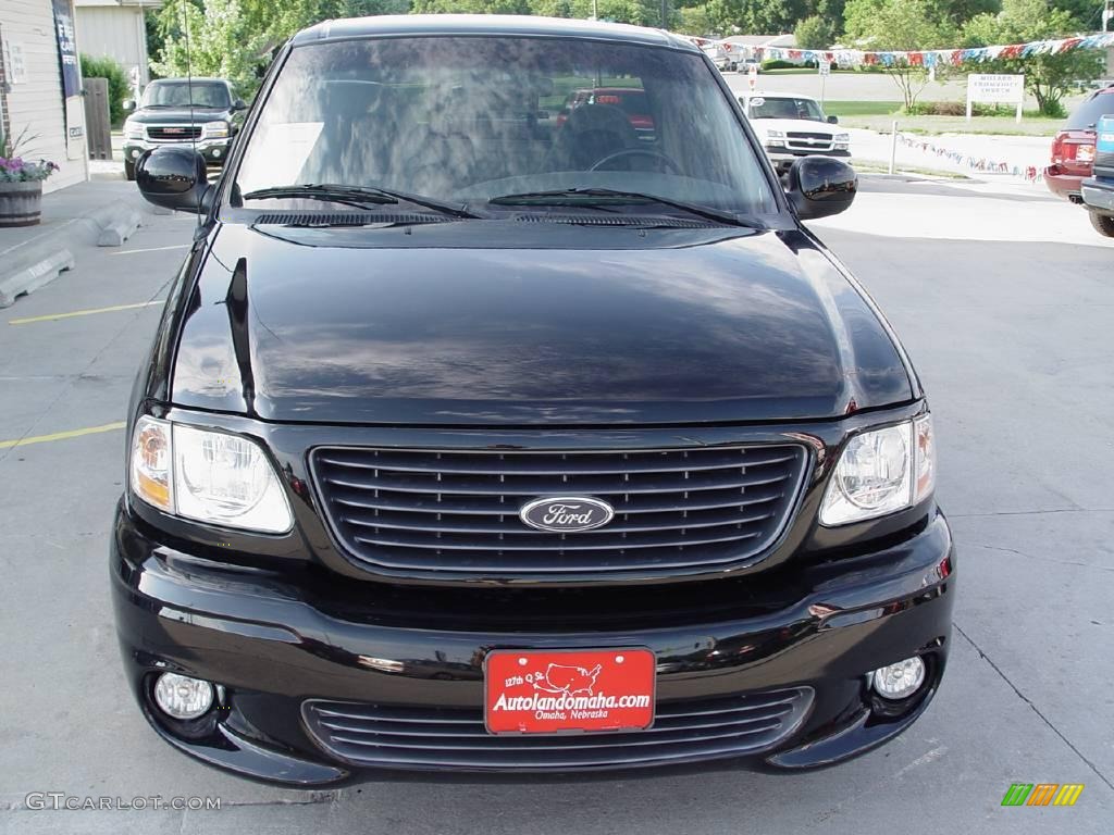 2002 F150 SVT Lightning - Black / SVT Medium Graphite photo #30