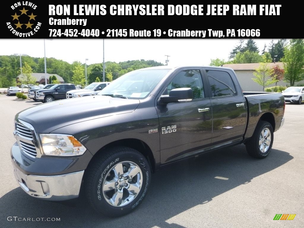 2018 1500 Big Horn Crew Cab 4x4 - Granite Crystal Metallic / Black/Diesel Gray photo #1