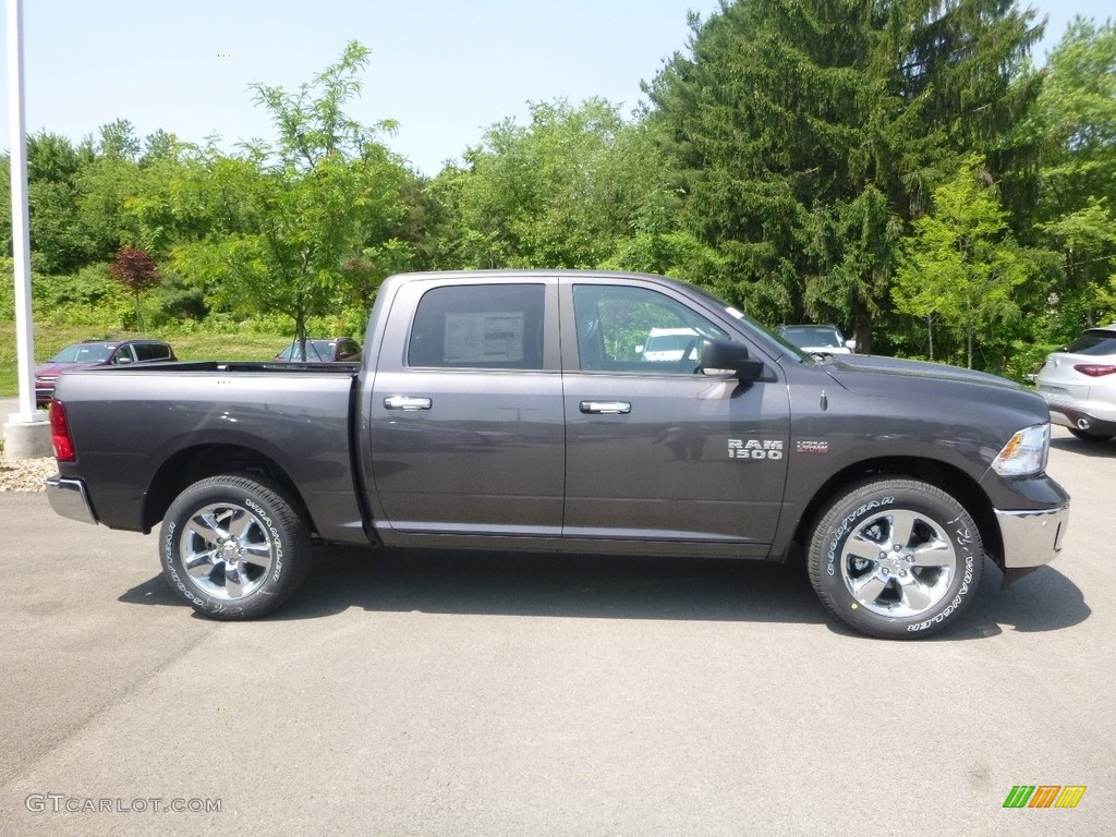 2018 1500 Big Horn Crew Cab 4x4 - Granite Crystal Metallic / Black/Diesel Gray photo #6