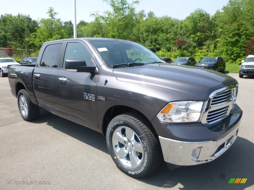 2018 1500 Big Horn Crew Cab 4x4 - Granite Crystal Metallic / Black/Diesel Gray photo #7
