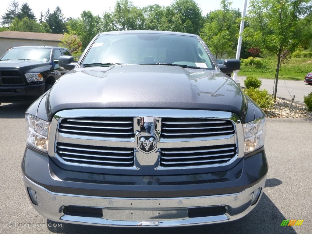 2018 1500 Big Horn Crew Cab 4x4 - Granite Crystal Metallic / Black/Diesel Gray photo #8