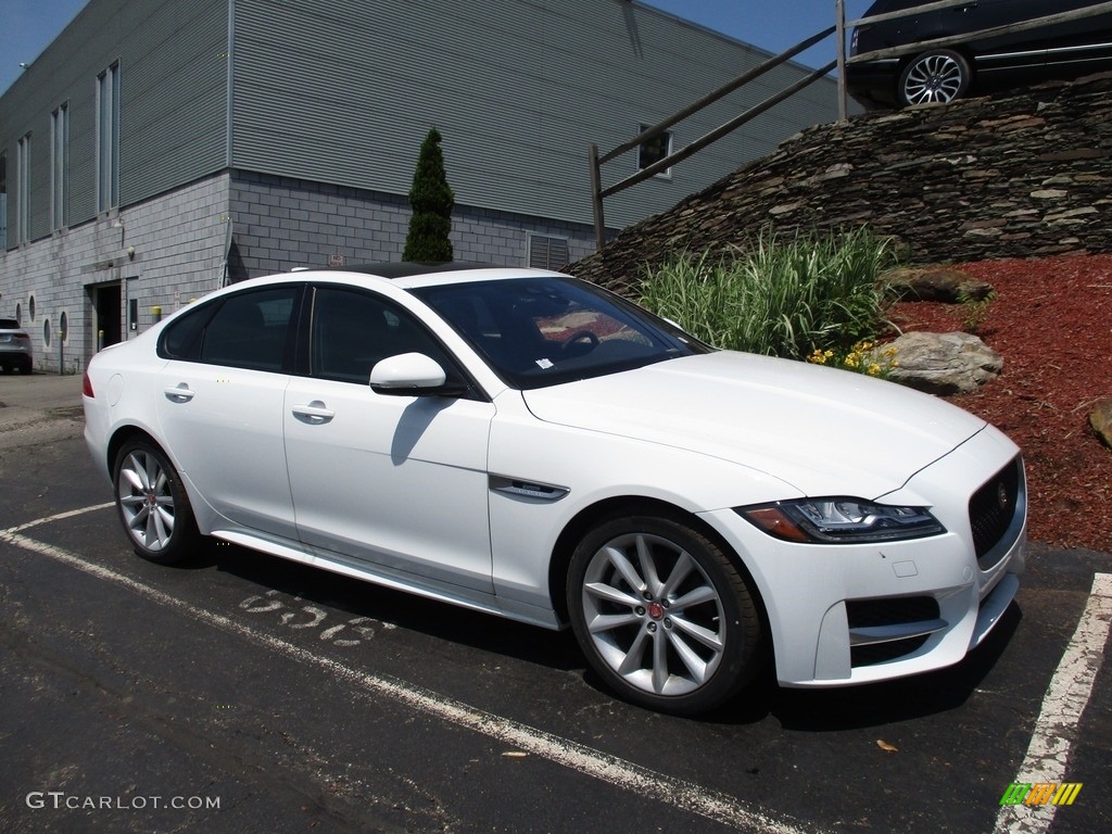 Fuji White 2018 Jaguar XF R-Sport AWD Exterior Photo #127595445