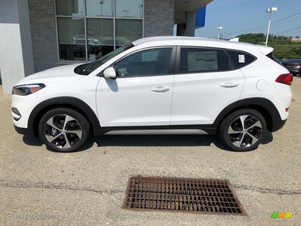 Dazzling White 2018 Hyundai Tucson Sport AWD Exterior Photo #127595505