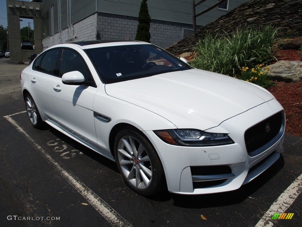 Fuji White 2018 Jaguar XF R-Sport AWD Exterior Photo #127595691