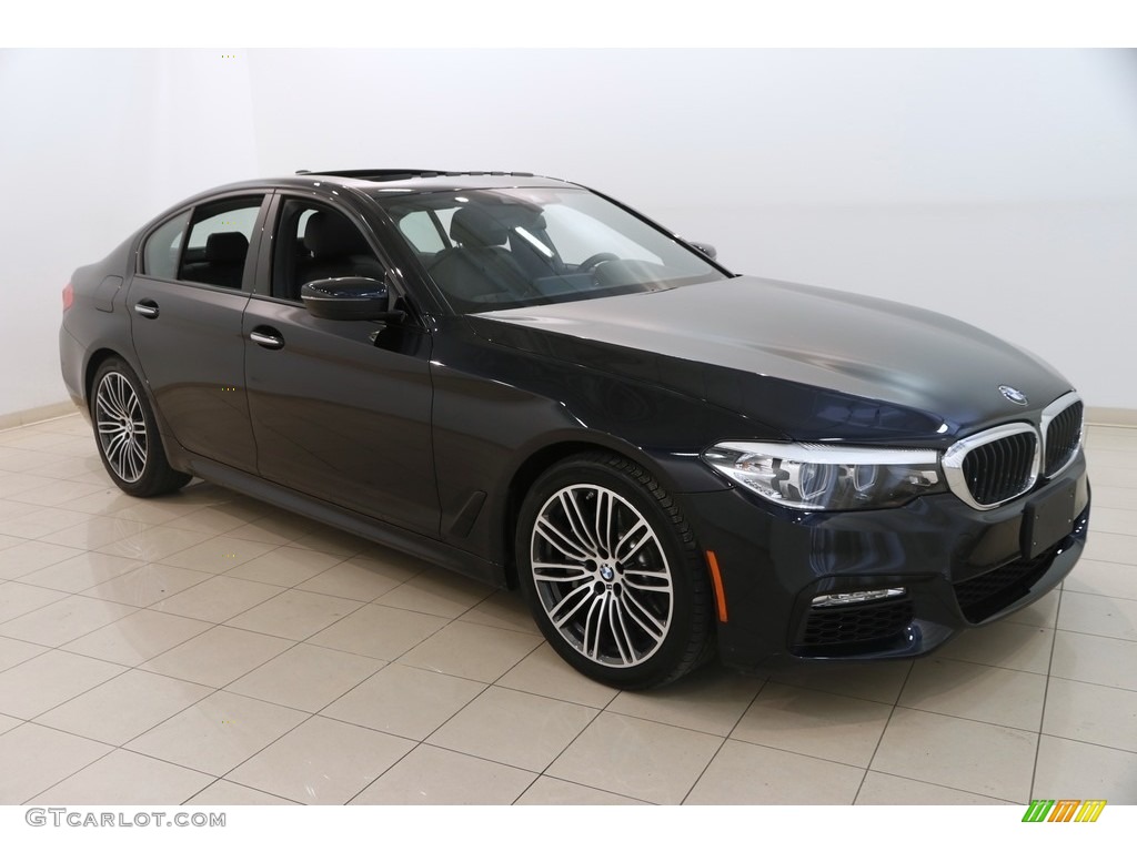 2018 5 Series 540i xDrive Sedan - Carbon Black Metallic / Black photo #1