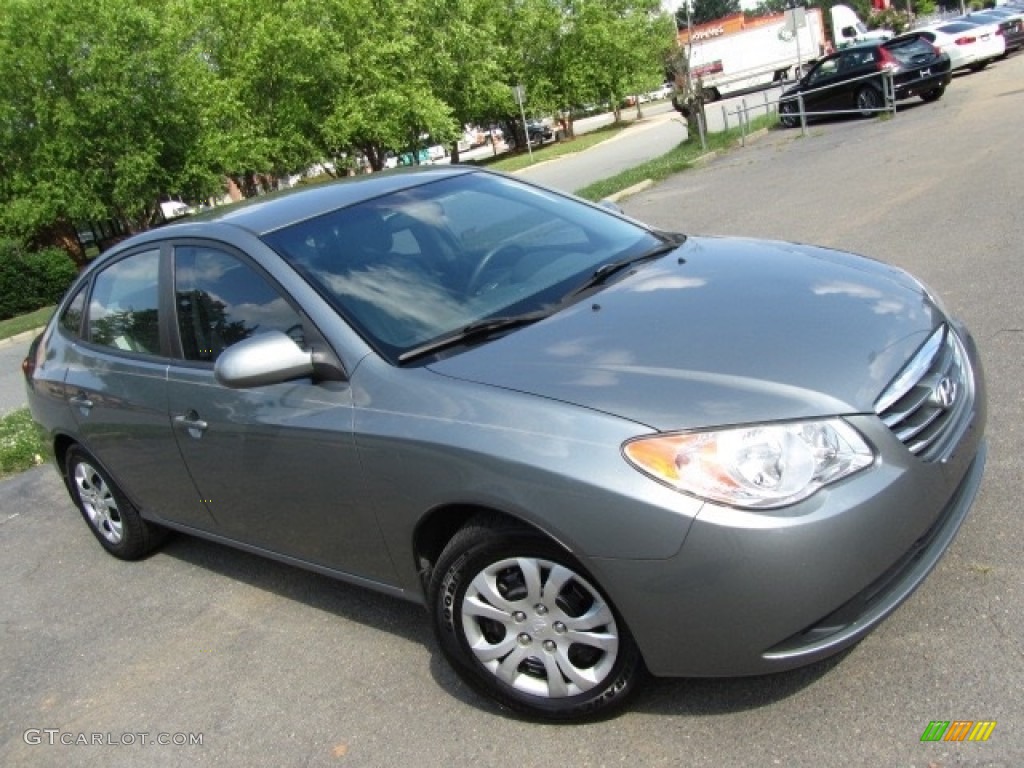 2010 Elantra Blue - Carbon Gray Mist / Gray photo #3