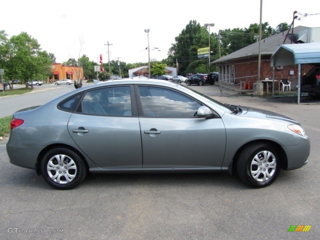 2010 Elantra Blue - Carbon Gray Mist / Gray photo #11