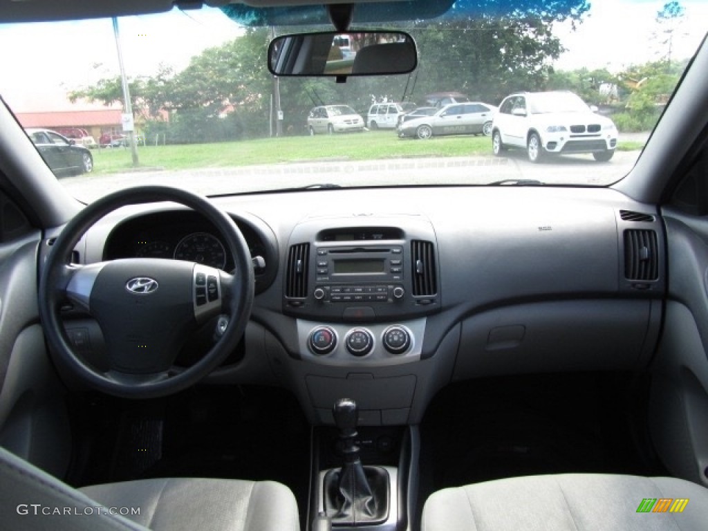 2010 Elantra Blue - Carbon Gray Mist / Gray photo #13